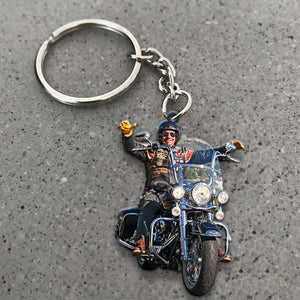 Biker Personalized Flat Car Ornament - Ornament - GoDuckee
