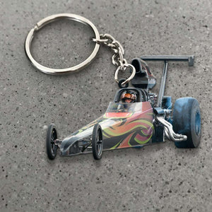 Drag Racing Personalized Flat Car Ornament - Ornament - GoDuckee