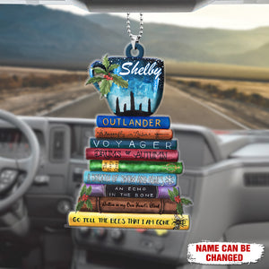 Outlander Bookstack - Custom Car Ornament, Gift for Outlander Fans - Ornament - GoDuckee