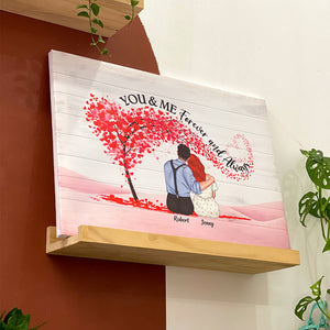 You And Me - Forever And Always, Personalized Couple Poster, Gift For Couples - Poster & Canvas - GoDuckee