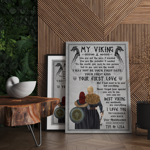 Personalized Viking Couple Canvas Print - You Are My Best Viking My Soulmate - Poster & Canvas - GoDuckee