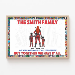 Super Family Together We Have It All, Personalized Family Canvas Print - Poster & Canvas - GoDuckee