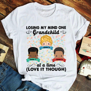 Personalized Grandma Shirts, Losing my mind one grandchild, Custom Kids - Shirts - GoDuckee