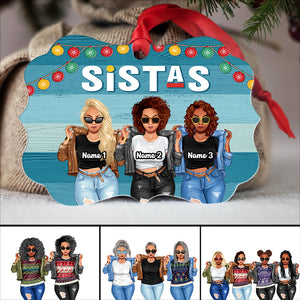 Friends Sistas - Personalized Ornament - Ornament - GoDuckee