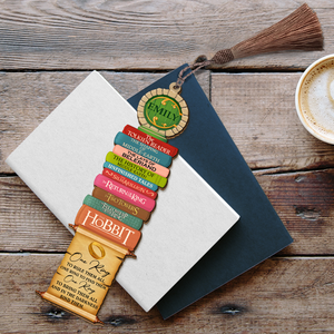Book One Ring To Rule Them All Personalized Wooden Bookmark - Bookmarks - GoDuckee
