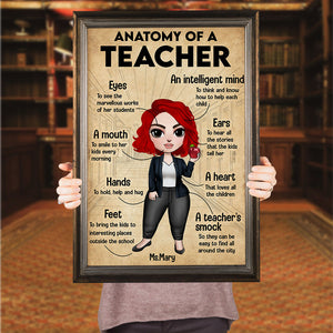 Personalized Teacher Dolls Poster - Anatomy Of A Teacher - Poster & Canvas - GoDuckee