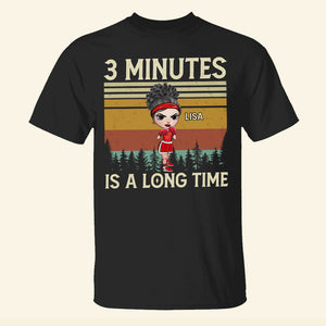 Boxer 3 Minutes Is A Long Time - Personalized Shirts - Girls' Boxing Gifts - Boxing American Girl Doll - Shirts - GoDuckee