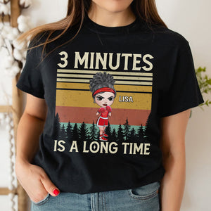 Boxer 3 Minutes Is A Long Time - Personalized Shirts - Girls' Boxing Gifts - Boxing American Girl Doll - Shirts - GoDuckee