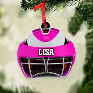 Lacrosse Helmet Personalized Christmas Ornament - Ornament - GoDuckee