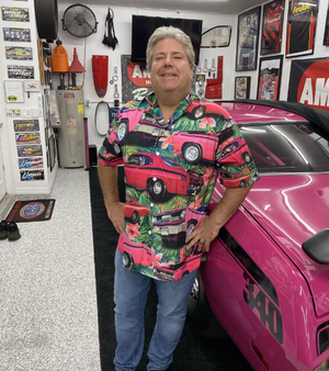 Muscle Car Hawaiian Shirt - Custom Car Photo Shirt - Floral Pattern (Car0902) - Hawaiian Shirts - GoDuckee