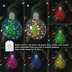 Christmas Tree Shaped Family Ornament, Led Acrylic Custom Shape Ornament - Ornament - GoDuckee
