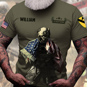 The Devil Saw Me with My Head Down and Thought He'd Won, Personalized Veteran Shirt, Custom Military Unit - AOP Products - GoDuckee