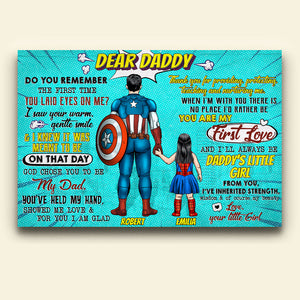 Dear Daddy - Personalized Canvas Print - Gift For Dad - Poster & Canvas - GoDuckee