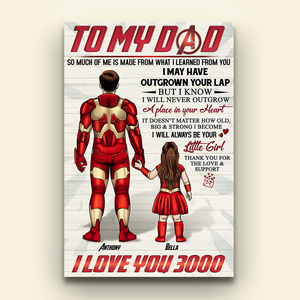 Dad I Love Your 3000, Personalized Canvas Print, Father's Day Gifts - Poster & Canvas - GoDuckee