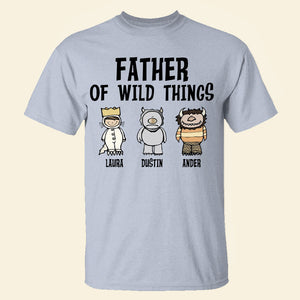 Father of Wild Things, Personalized Shirts, Funny Father's Day Gifts for Dads - Shirts - GoDuckee