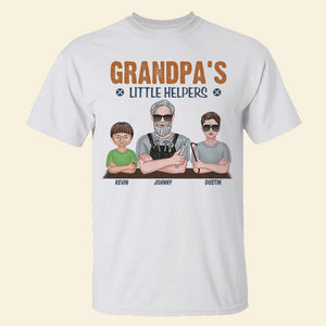 Grandpa's Little Helpers - Personalized Shirts - Gift For Dad/Grandpa/Uncle - Shirts - GoDuckee
