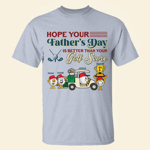 Fore! The Most Tee-rrific Dad Personalized Golf Father Shirt Gift For Dad - Shirts - GoDuckee