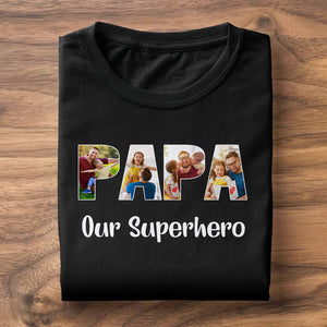 Custom Photo Collage Personalized Father's Day Shirt Gift For Dad, Grandpa - Shirts - GoDuckee