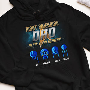 S.T. Dad Most Awesome Dad Alpha Quadrant, Personalized Shirts, Gifts for Dads - Shirts - GoDuckee