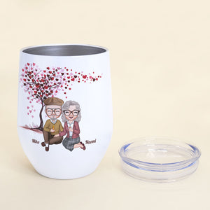 Happily Annoying The Sh*t Out Of Each Other For Years And Still Going Strong, Couple Anniversary Gift Wine Tumbler - Wine Tumbler - GoDuckee