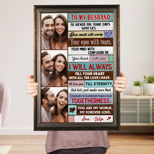 Custom Couple Photo Poster - To My Husband, Love Wife - Poster & Canvas - GoDuckee