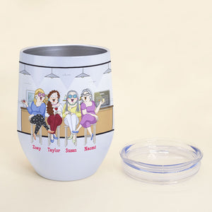Being Friends With You Is Bad For My Liver, Besties Drinking Wine Tumbler - Wine Tumbler - GoDuckee