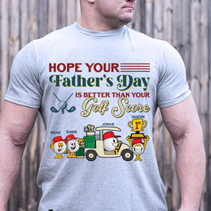 Fore! The Most Tee-rrific Dad Personalized Golf Father Shirt Gift For Dad - Shirts - GoDuckee