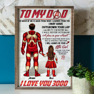Dad I Love Your 3000, Personalized Canvas Print, Father's Day Gifts - Poster & Canvas - GoDuckee
