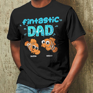 Dad Fintastic Dad, Personalized Shirts, Father's Days Gifts for Dad, Grandpa - Shirts - GoDuckee