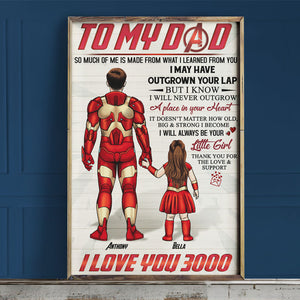 Dad I Love Your 3000, Personalized Canvas Print, Father's Day Gifts - Poster & Canvas - GoDuckee