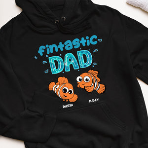 Dad Fintastic Dad, Personalized Shirts, Father's Days Gifts for Dad, Grandpa - Shirts - GoDuckee