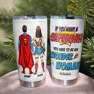 Forever Couple Anniversary Gift For Couple, Personalized Tumbler Christmas - Tumbler Cup - GoDuckee