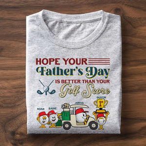 Fore! The Most Tee-rrific Dad Personalized Golf Father Shirt Gift For Dad - Shirts - GoDuckee