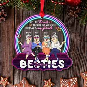 We'll Be Friends 'Til We're Old And Senile Personalized Old Friend Ornament, Christmas Tree Decor - Ornament - GoDuckee