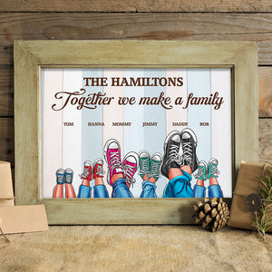 Together We Make A Family, Personalized Family Poster & Canvas, Gift For Family - Poster & Canvas - GoDuckee