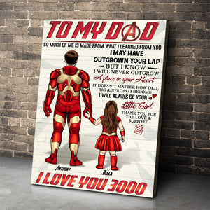 Dad I Love Your 3000, Personalized Canvas Print, Father's Day Gifts - Poster & Canvas - GoDuckee