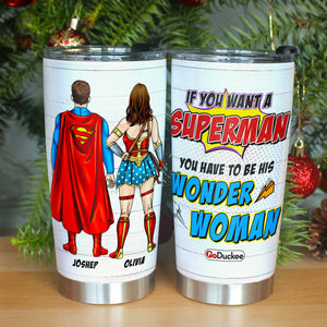 Forever Couple Anniversary Gift For Couple, Personalized Tumbler Christmas - Tumbler Cup - GoDuckee