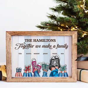 Together We Make A Family, Personalized Family Poster & Canvas, Gift For Family - Poster & Canvas - GoDuckee