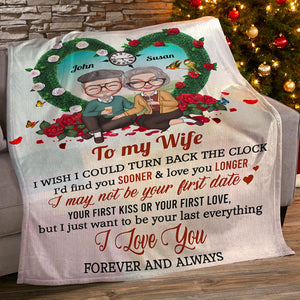 I Love You Forever And Always, Couple Drinking Valentine's Day Blanket Gift - Blanket - GoDuckee