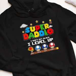 Dad Super Dad I Level Up, Personalized Shirts, Gifts for Dad, Mom, Grandma, Grandpa - Shirts - GoDuckee
