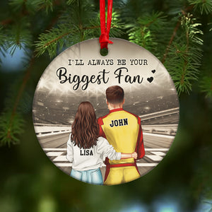 Racing I'll Always Be Your Biggest Fan - Personalized Ornament - Ornament - GoDuckee