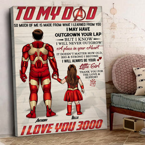 Dad I Love Your 3000, Personalized Canvas Print, Father's Day Gifts - Poster & Canvas - GoDuckee