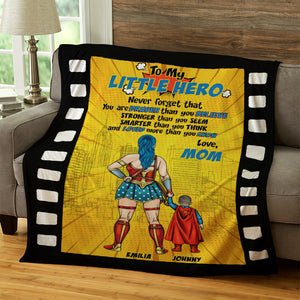 Never Forget That You Are Brave Than You Believe, Film Strip Dad Mom Blanket Gift - Blanket - GoDuckee