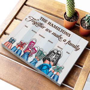 Together We Make A Family, Personalized Family Poster & Canvas, Gift For Family - Poster & Canvas - GoDuckee