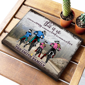 This Is Us A Little Bit Of Crazy, A Little Bit Of Loud & A Whole Lot Of Love, Motocross Family Poster Canvas - Poster & Canvas - GoDuckee