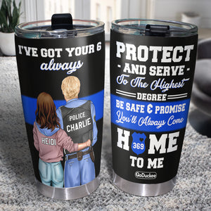 You'll Always Come Home To Me, Couple Husband And Wife Personalized Tumbler - Tumbler Cup - GoDuckee