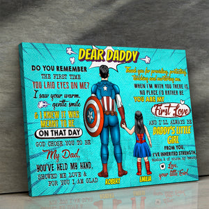 Dear Daddy - Personalized Canvas Print - Gift For Dad - Poster & Canvas - GoDuckee