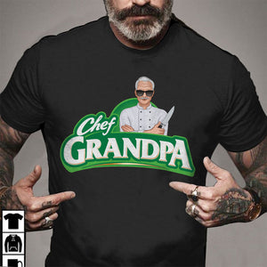 Chef Grandpa Badge, Personalized Shirts, Gifts for Chefs, Family Members - Shirts - GoDuckee