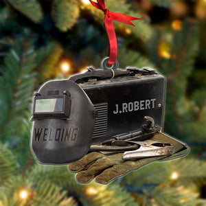 Personalized Welder Christmas Ornament, Gift For Welder - Ornament - GoDuckee