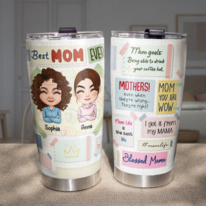 Best Mom Ever - Mother's Day Tumbler - Mother's Day Gift - Personalized Sticky Note Tumbler - Gift For Mom - Tumbler Cup - GoDuckee